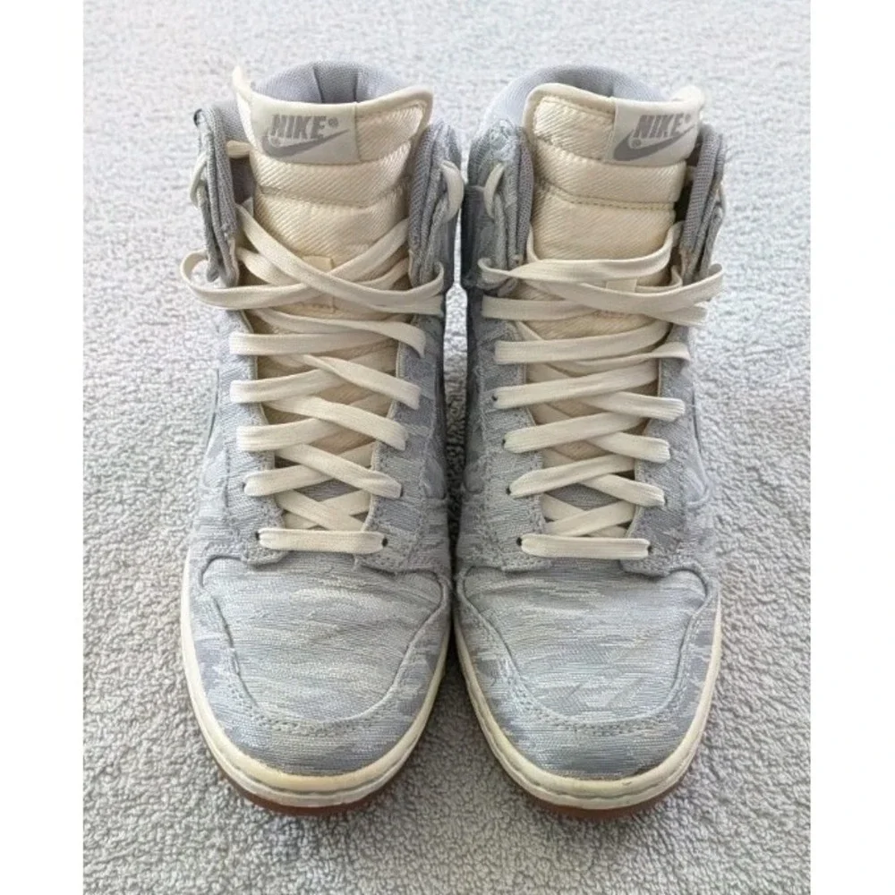Nike Dunk Sky Hi Hidden Wedge Women's 7 Gray Sail Silver 585560-101